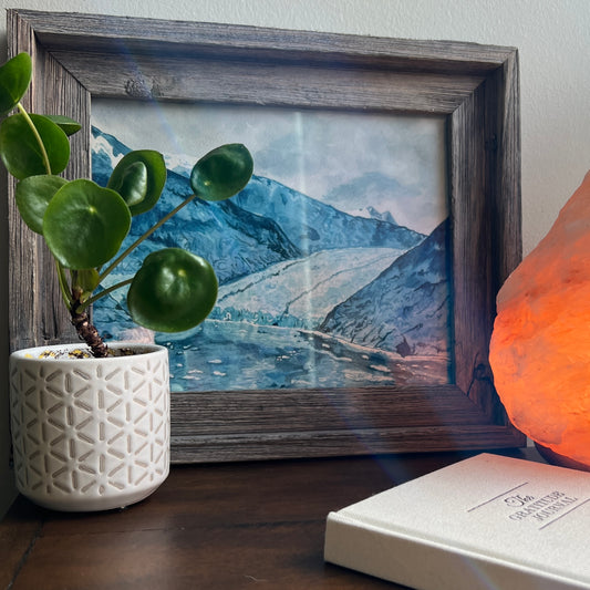 Dawes Glacier – Watercolor Fine Art Print | 8x10