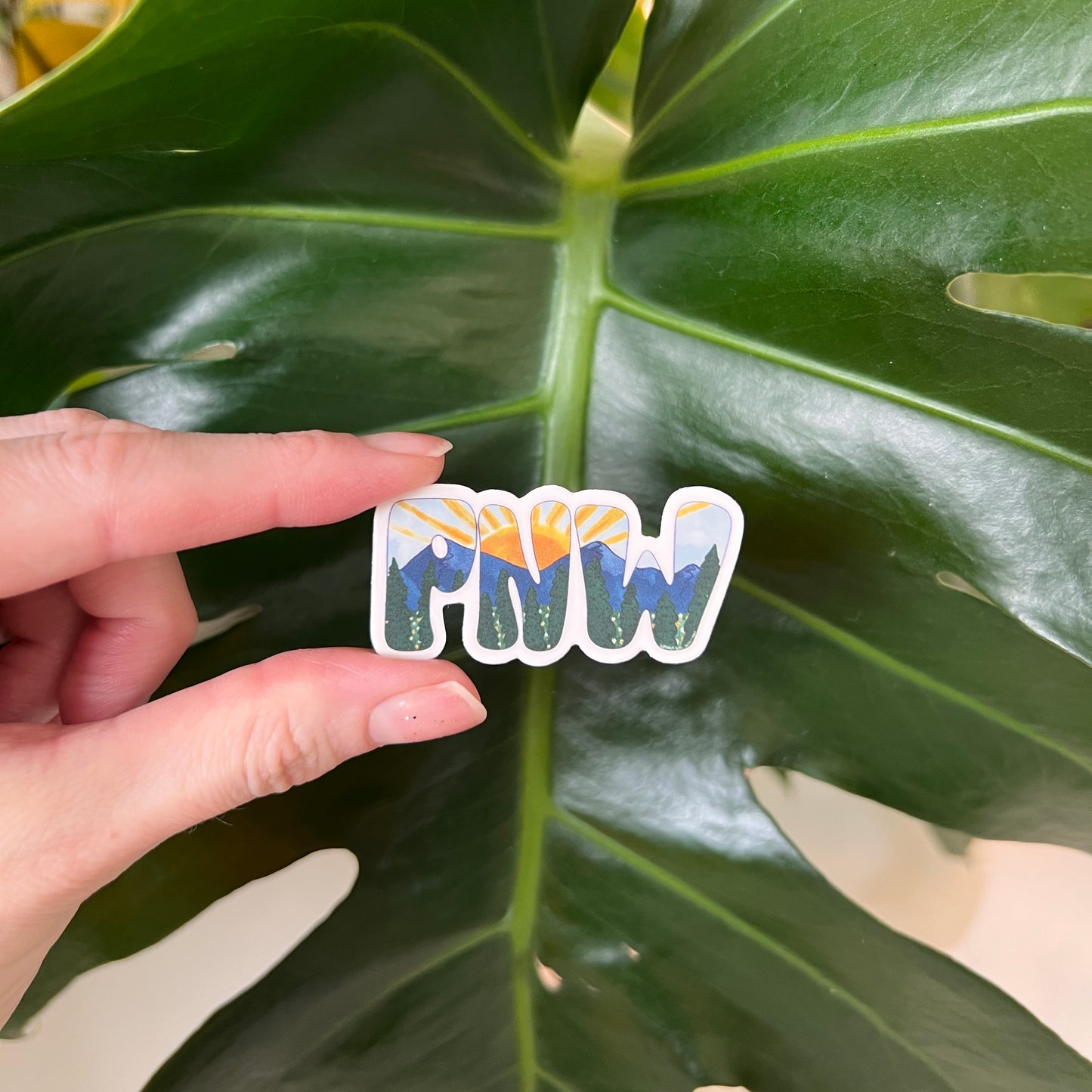 PNW Mountains Sticker (Mini)