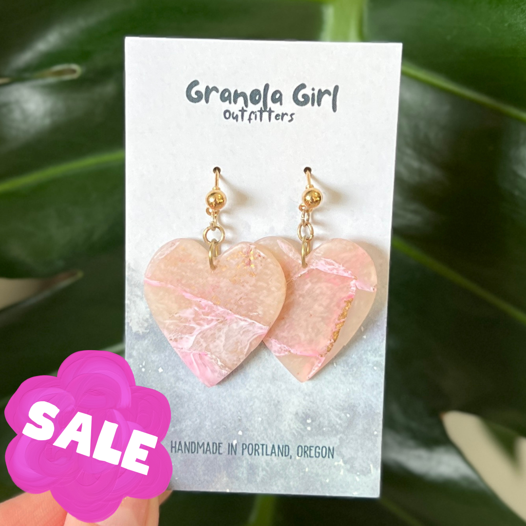 Golden Heart Earrings