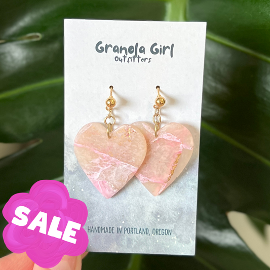 Golden Heart Earrings