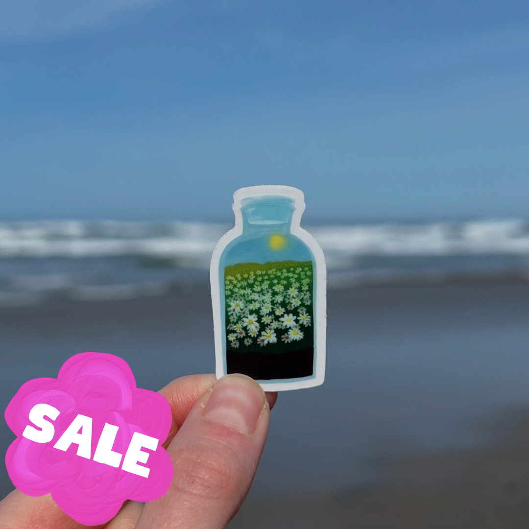 Daisy Terrarium Sticker (Mini)