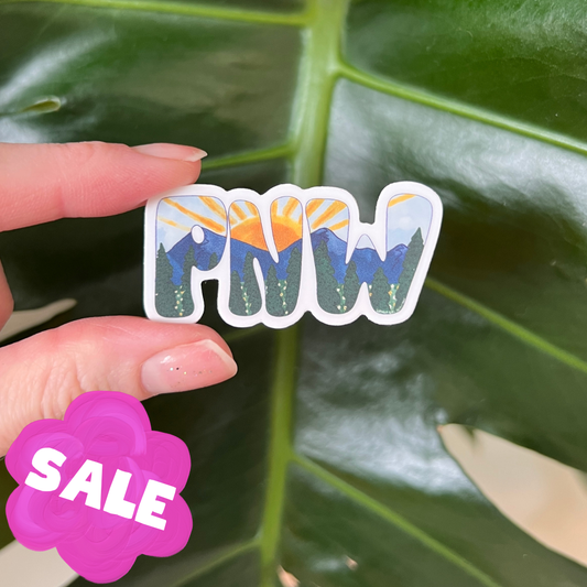 PNW Mountains Sticker (Mini)