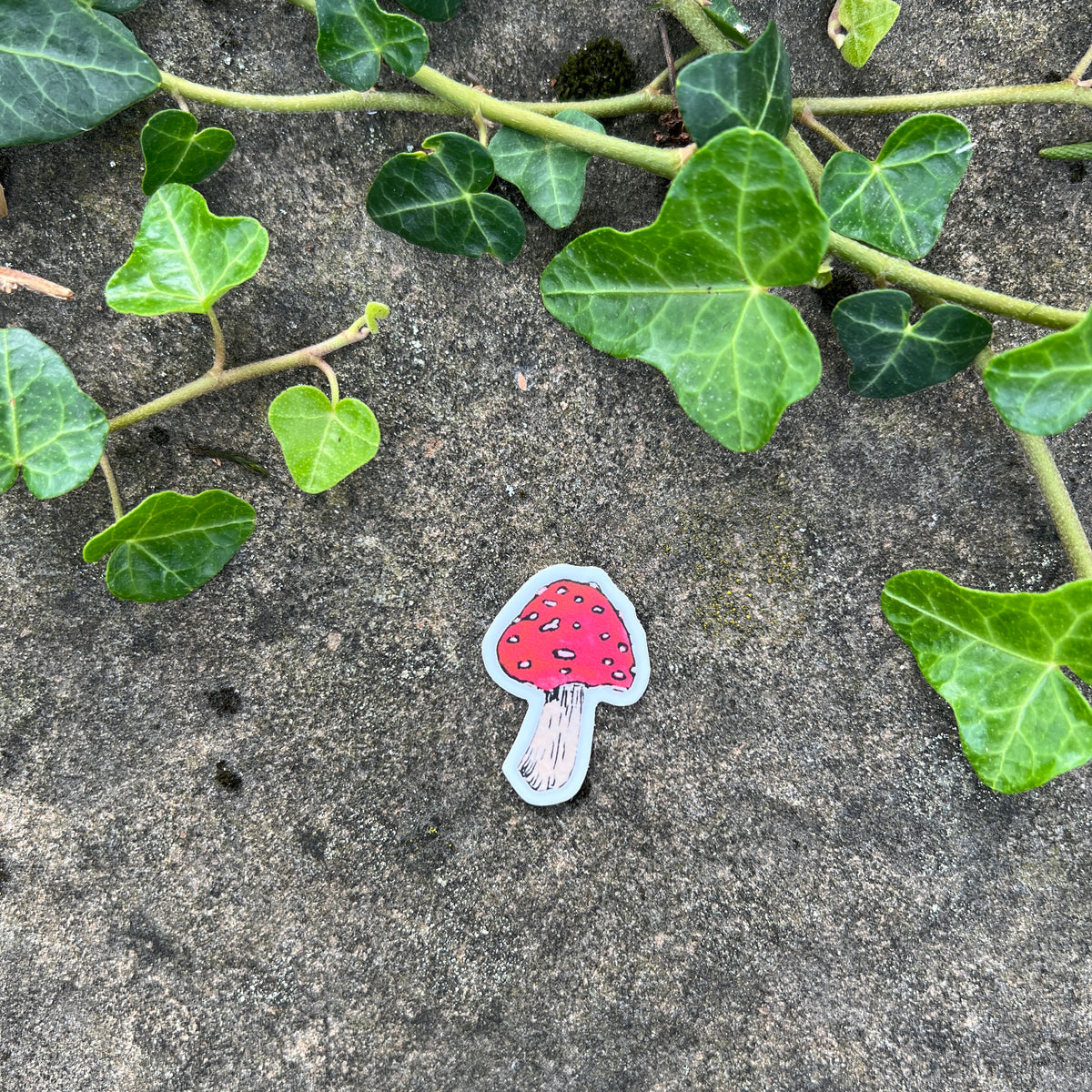 Red Mushroom Sticker (Mini)