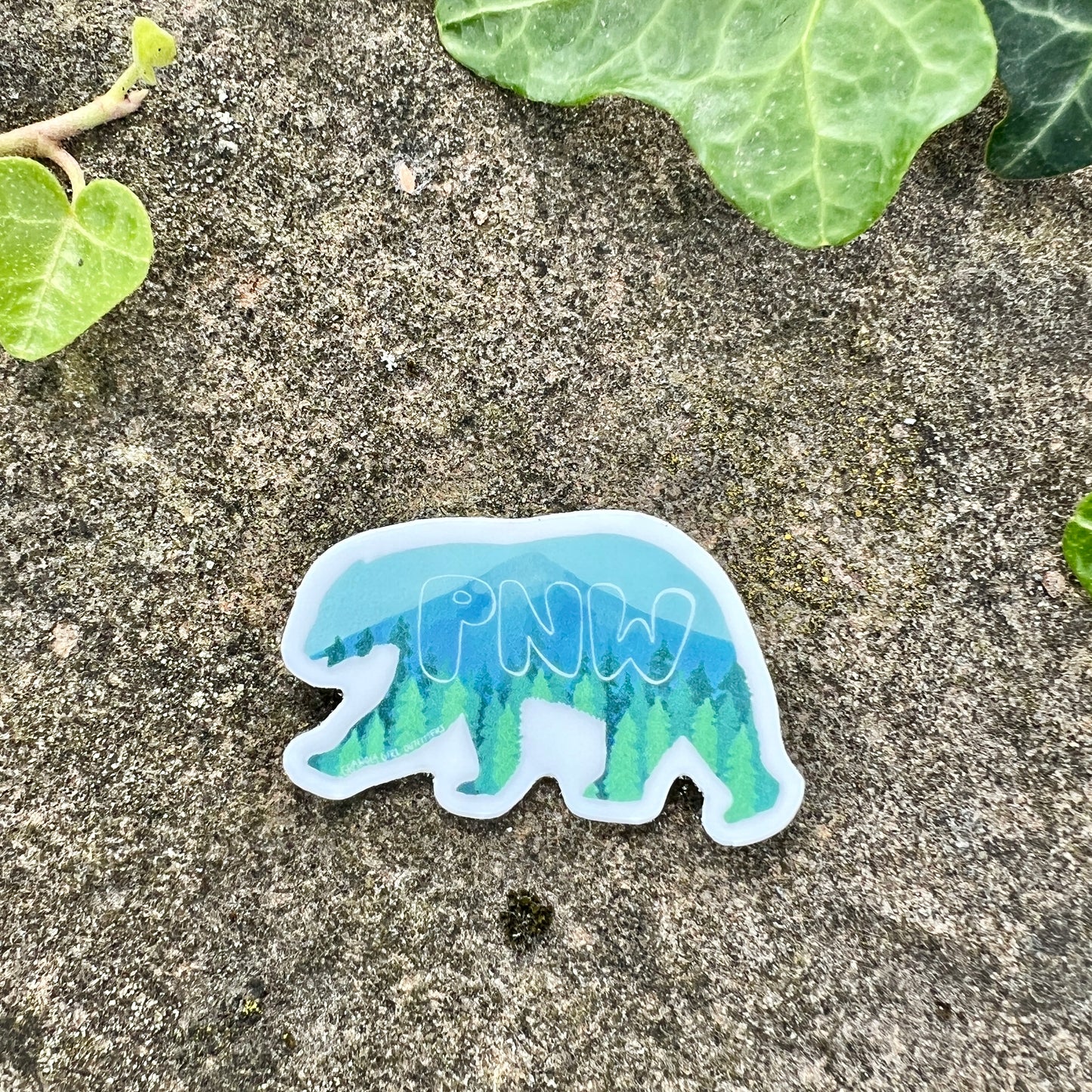 PNW Bear Sticker (Mini)