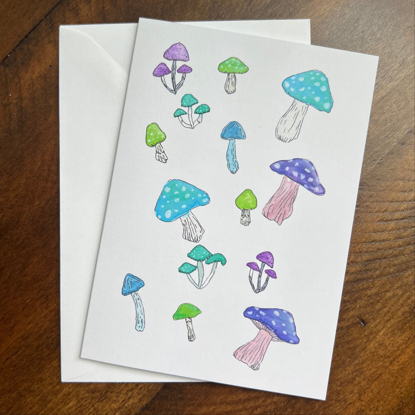 Whimsical Mushrooms Greeting Card Set