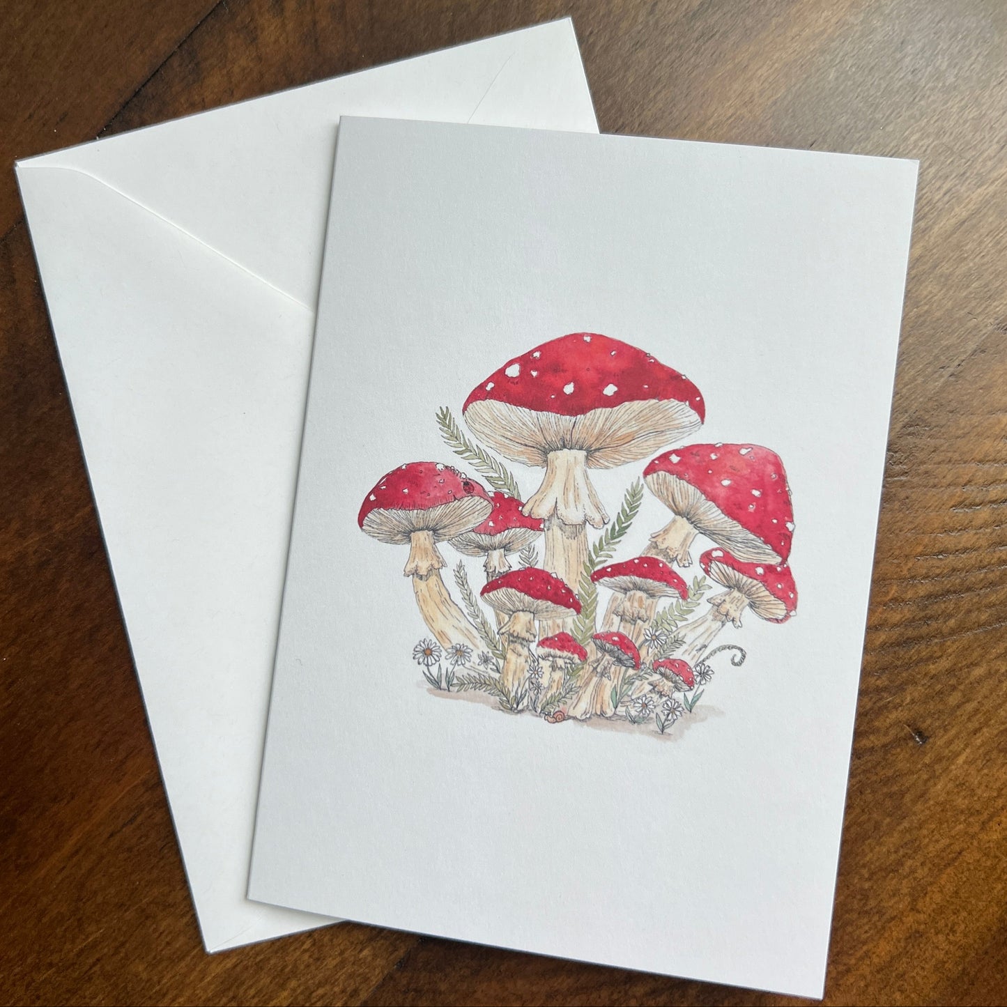 Whimsical Mushrooms Greeting Card Set