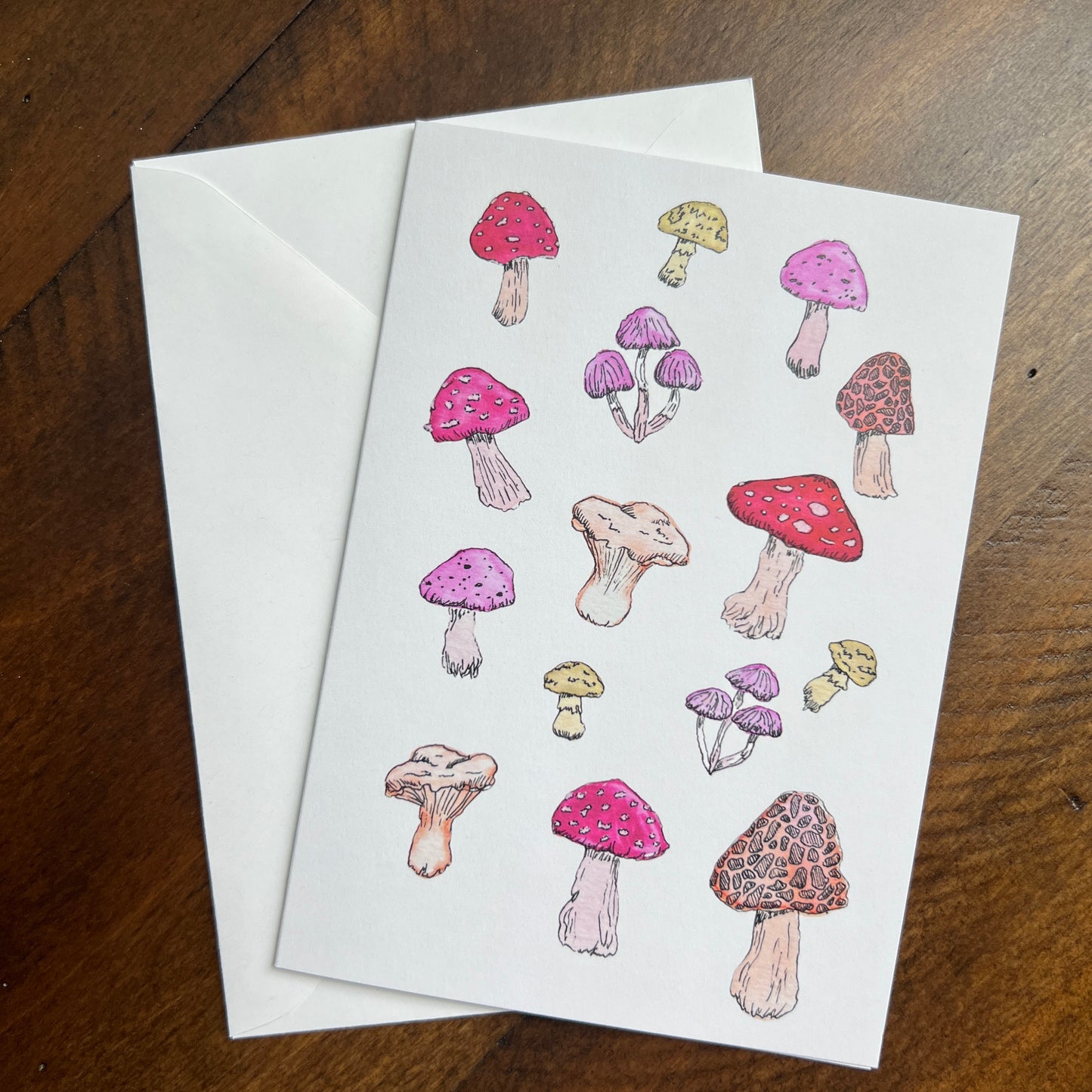 Whimsical Mushrooms Greeting Card Set